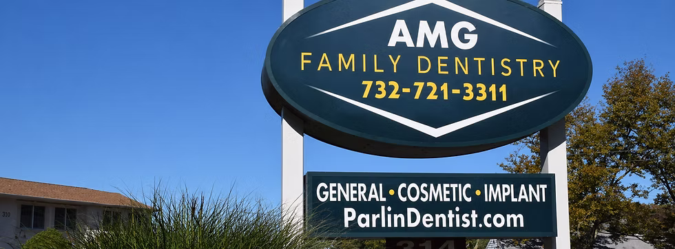 AMG Family Dentistry signage at the Parlin office